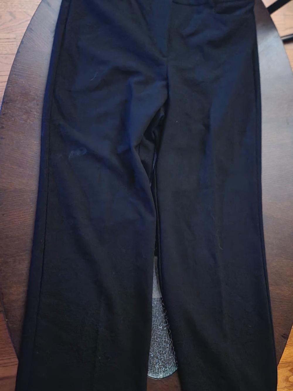 Ann Taylor Loft Women's Black High Waist Curvy Trouser Dress Pants - 8